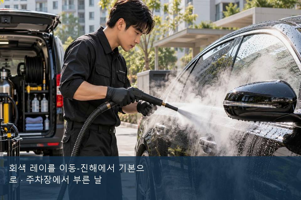 회색 레이를 이동-진해에서 기본으로 · 주차장에서 부른 날